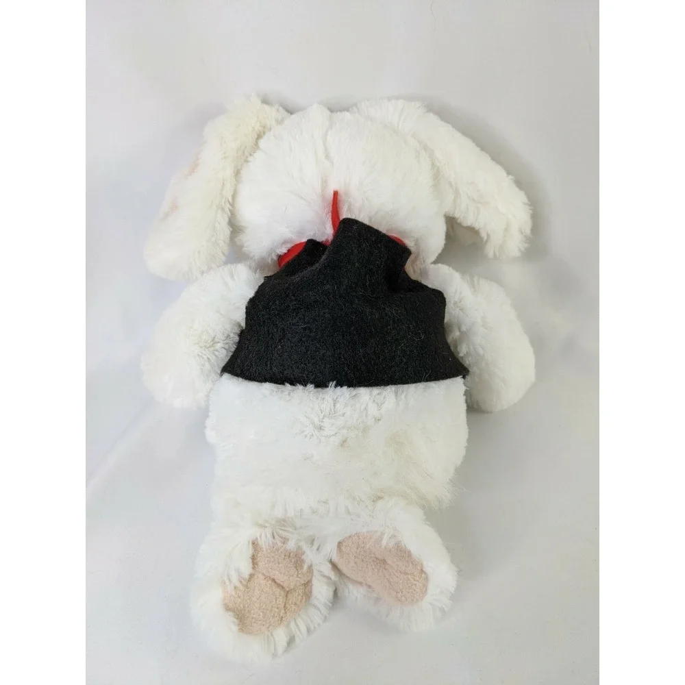 Magician White Rabbit Plush 11 Inch Felt Vest‎ Tie Stuffed Animal Toy